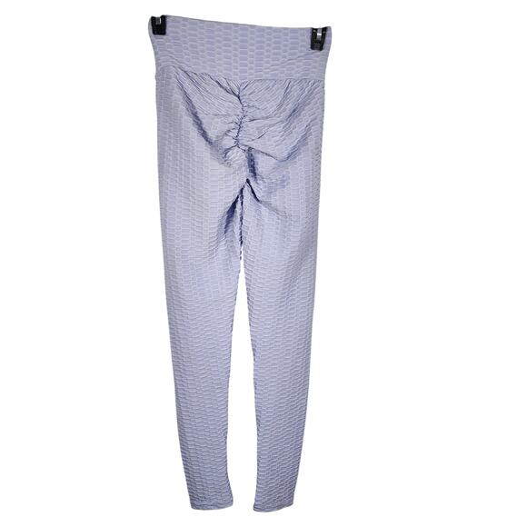 Forever 21 Women Legging Scrunch Butt Lift Training Yoga Purple Medium Honeycomb - Picture 2 of 7